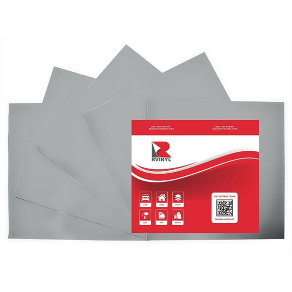 Avery Dennison Craft Vinyl Roll HP750 Light Ash Gray 825-O High Gloss 5 Sheets 12" x 12"