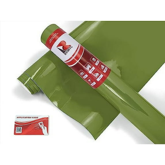 Avery Dennison High Performance Graphic Vinyl Film Sheet HP750 Olive Green 765 2ft x 2ft