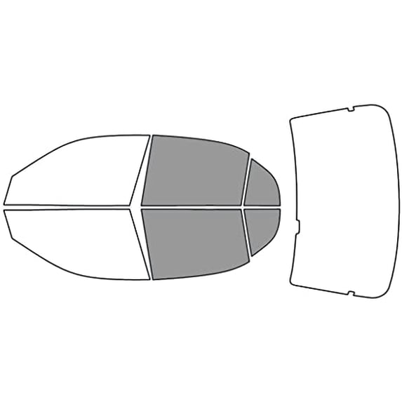 Avery Dennison NR Nano Ceramic IR Window Tint Kit Compatible with Acura EL 2001-2005 - Back Precut