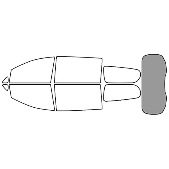 Avery Dennison NR Nano Ceramic IR Window Tint Kit Compatible with Chrysler Voyager 2020-2023 - Rear