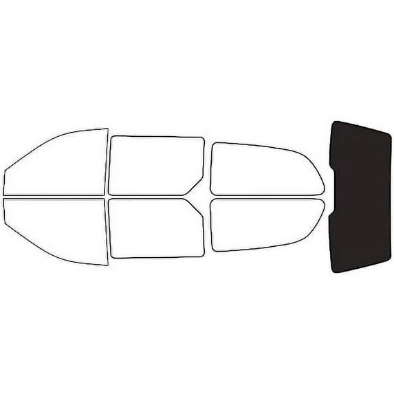 Avery Dennison NR Nano Ceramic IR Window Tint Kit Compatible with Dodge Caravan 1996-2000 - Rear