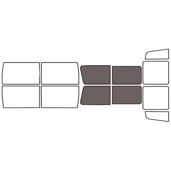 Avery Dennison NR Nano Ceramic IR Window Tint Kit Compatible with Hummer H1 2004-2006 - Cargo - 35%