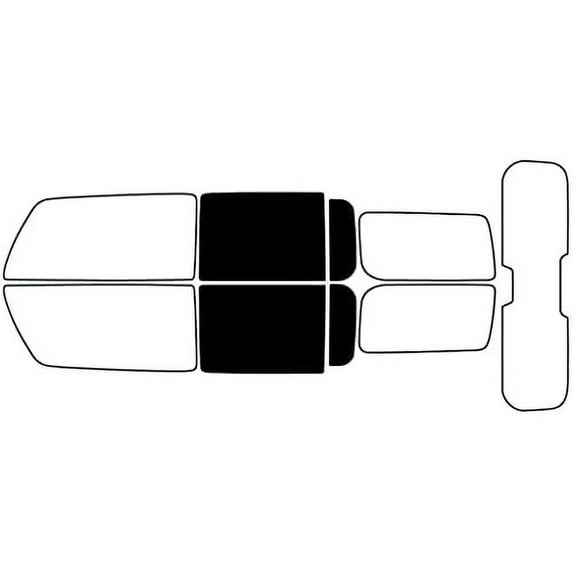 Avery Dennison NR Nano Ceramic IR Window Tint Kit Compatible with Hummer H3 2006-2010 - Back Precut