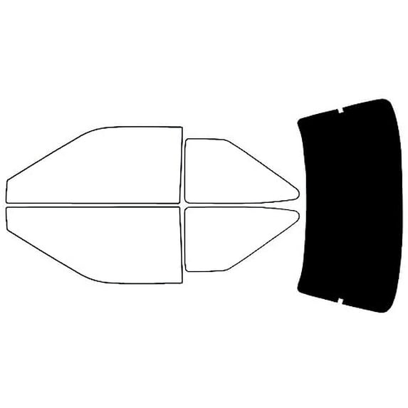 Avery Dennison NR Nano Ceramic IR Window Tint Kit Compatible with Hyundai Scoupe 1991-1995 - Rear
