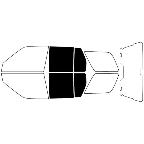 Avery Dennison NR Nano Ceramic IR Window Tint Kit Compatible with Infiniti Qx4 1997-2002 - Back