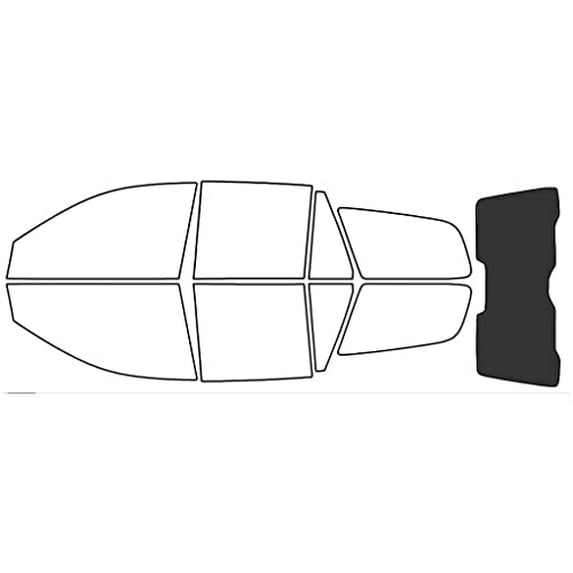 Avery Dennison NR Nano Ceramic IR Window Tint Kit Compatible with Isuzu Axiom 2002-2004 - Rear