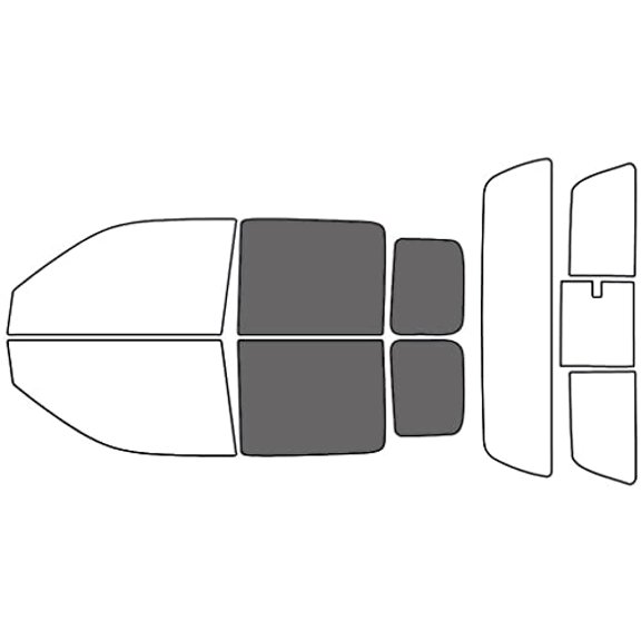 Avery Dennison NR Nano Ceramic IR Window Tint Kit Compatible with Isuzu I-Series 2006-2008 - Back