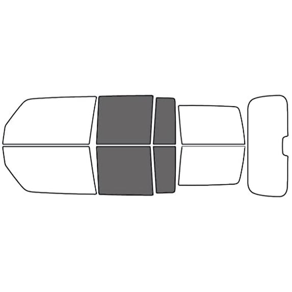 Avery Dennison NR Nano Ceramic IR Window Tint Kit Compatible with Jeep Commander 2006-2010 - Back