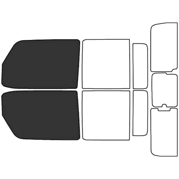 Avery Dennison NR Nano Ceramic IR Window Tint Kit Compatible with Jeep Gladiator 2020-2024 - Front