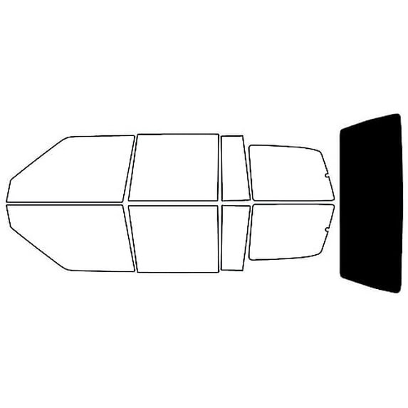 Avery Dennison NR Nano Ceramic IR Window Tint Kit Compatible with Mazda Mpv 1996-1998 - Rear