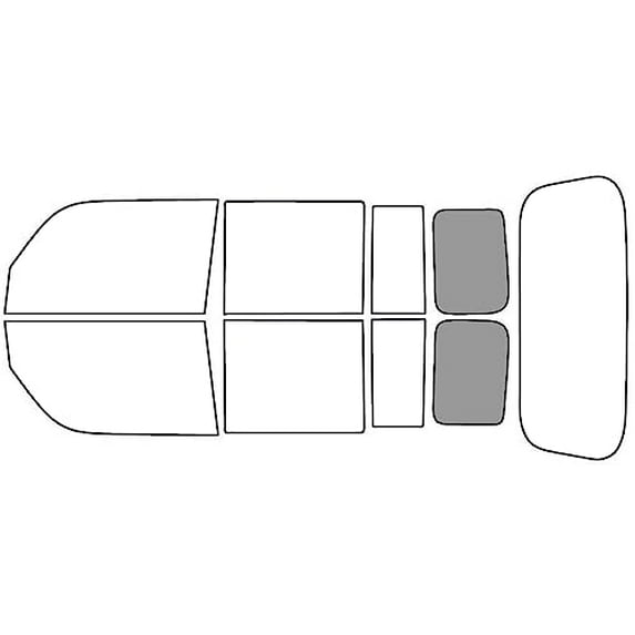 Avery Dennison NR Nano Ceramic IR Window Tint Kit Compatible with Scion Xb 2004-2006 - Cargo - 50%