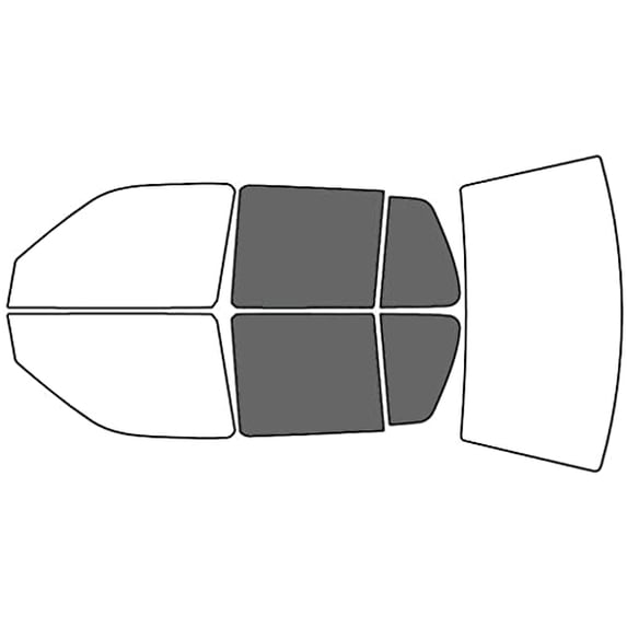 Avery Dennison NR Nano Ceramic IR Window Tint Kit Compatible with Volkswagen Jetta 1993-1998 - Back