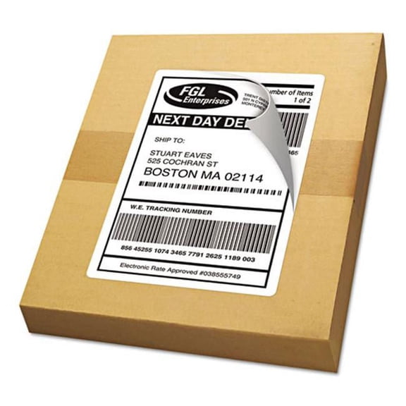 Avery-Dennison  Shipping Labels with TrueBlock Technology, Laser or Inkjet, White - 2 x 4 in.