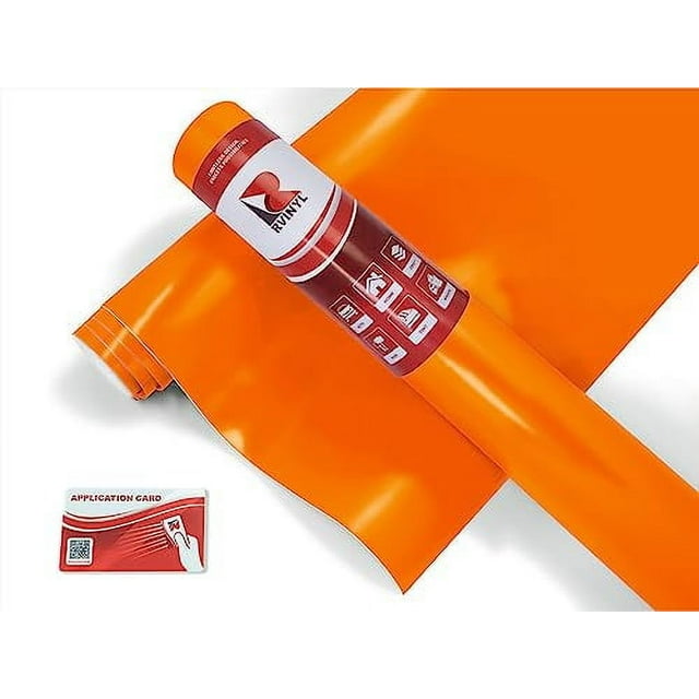Avery Dennison Translucent Graphic Vinyl Film Sheet UC900 Orange Clear Liner - 2ft x 4ft