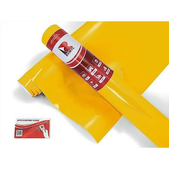 Avery Dennison Vinyl Car Wrap Film Supreme Wrapping SW900 Gloss Yellow 235-O - 7ft x 5ft