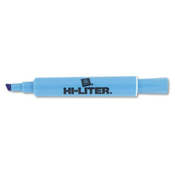 Avery Desk Style Highlighter- Chisel Tip- Light Blue Ink- 1 Dozen