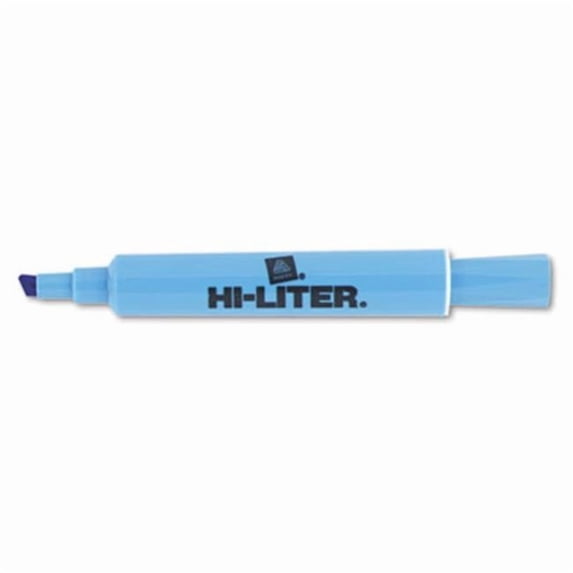 Avery Desk Style Highlighter- Chisel Tip- Light Blue Ink- 1 Dozen