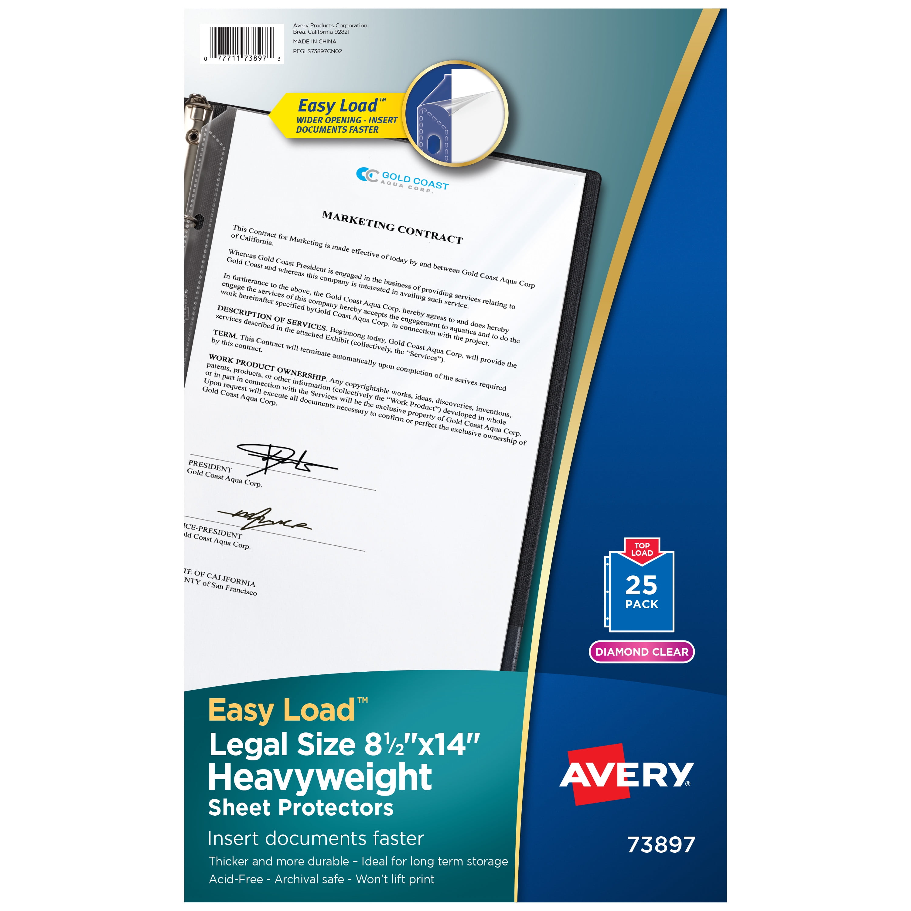 Premium 6mil (Sturdy & Strong) Legal Size Landscape Sheet Protectors for  Legal-Size Paper (8 ½” x 14”) Set of 10, Heavy-Duty, Crystal Clear