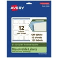 thumbnail image 1 of Avery Dissolvable Arched Square Labels, 2" x 2-3/16", 120 Labels, 1 of 12