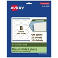 thumbnail image 1 of Avery Dissolvable Oval Labels, 2" x 3-1/3", 200 Labels, 1 of 12