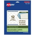 thumbnail image 1 of Avery Dissolvable Round Labels, 2" Diameter, 120 Labels, 1 of 12