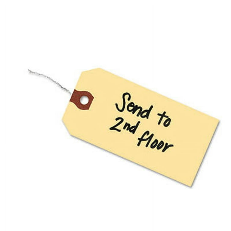 Double Wired Shipping Tags, 11.5 pt Stock, 2.75 x 1.38, Manila, 1,000/Box Double Wired Shipping Tags, 11.5 pt Stock, 2.75 x 1.38, Manila, 1,000/Box