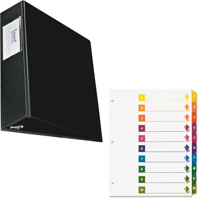 Avery Durable Slant Ring Binders with Label Holders and Sparco Table of