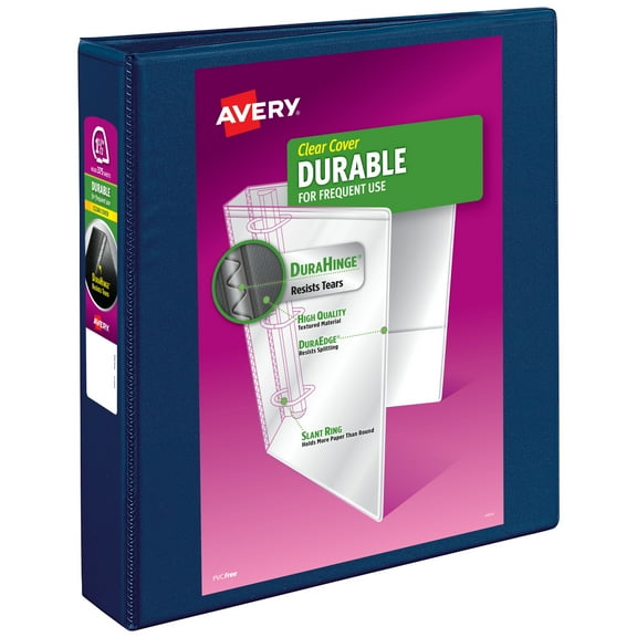 Avery Durable View 1.5" Binder, Blue Binder (17024)
