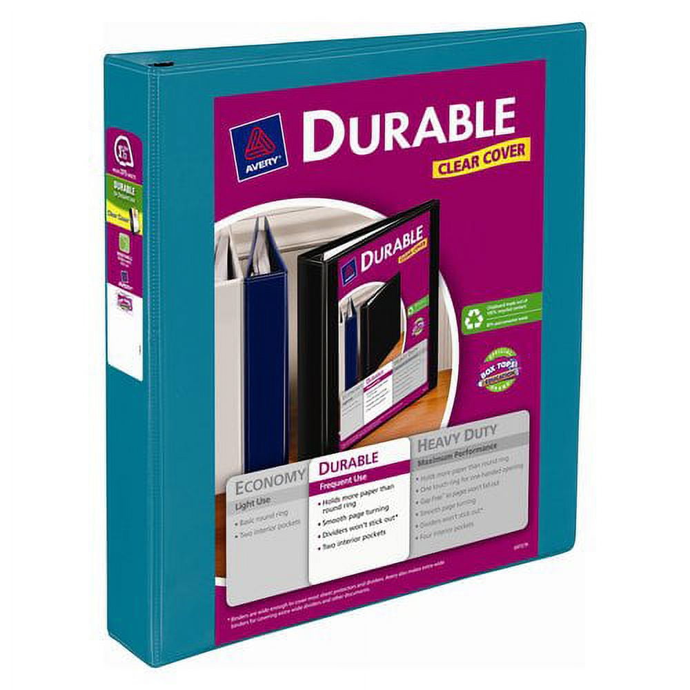 Avery Durable View 1.5" Binder, Teal