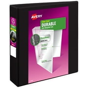 Avery Durable View 2 inch 3 Ring Binder, 1 Black Binder (17031)