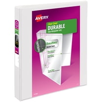Avery Durable View 1" Binder, White Binder (17012)