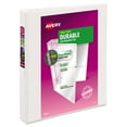 thumbnail image 1 of Avery Durable View Binder with DuraHinge and Slant Rings, 3 Rings, 1" Capacity, 11 x 8.5, White, 1 of 11