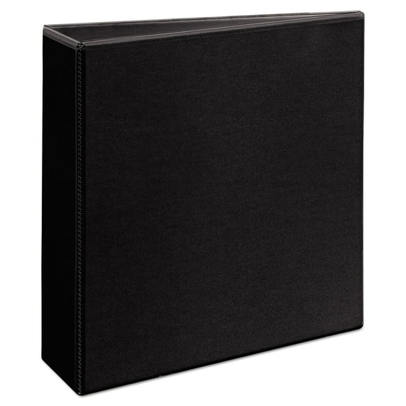 Avery Durable View Binder with Durahinge and Ezd Rings, 3 Rings, 3" Capacity, 11" x 8.5", Black, (9700)