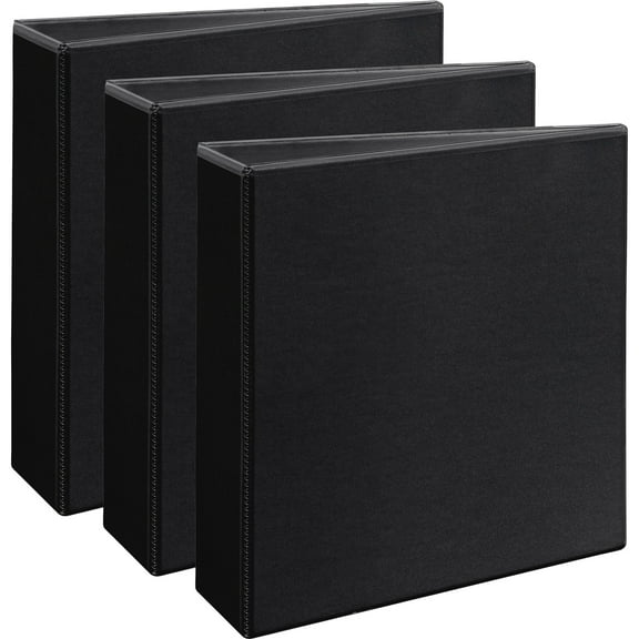 Avery Durable View Binders - Ezd Rings - 3" Binder Capacity - Letter - 8 1/2" X 11" Sheet Size - 670 Sheet Capacity - 3 X D-ring Fastener(s) - 4 Internal Pocket(s) - Poly - Black - Recycled -