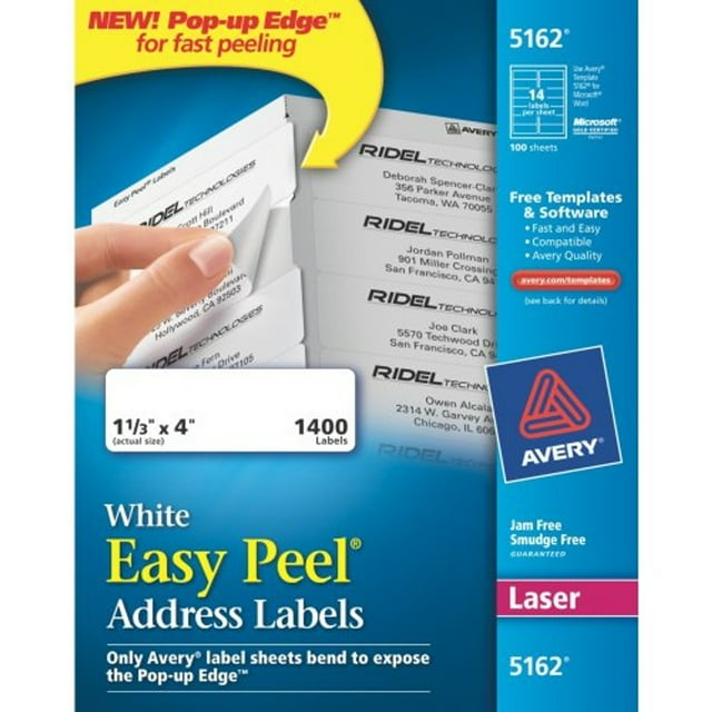 Avery Easy Peel Address Label - 1.33