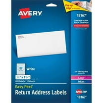 Avery Laser & Inkjet Return Address Labels - Permanent Adhesive - Rectangle - Laser, Inkjet - White - Paper - 80 / Sheet - 10 Total Sheets - 800 Total Label(s) - 5 Avery Laser & Inkjet Return Address Labels - Permanent Adhesive - Rectangle - Laser, Inkjet - White - Paper - 80 / Sheet - 10 Total Sheets - 800 Total Label(s) - 5