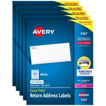 Avery Printable Bag Toppers with Bags, Permanent Adhesive, 1-3/4" x 5 ...