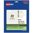 thumbnail image 1 of Avery EcoFriendly Rectangle Labels, 3/4" x 3-1/2", 2,000ct, 1 of 10
