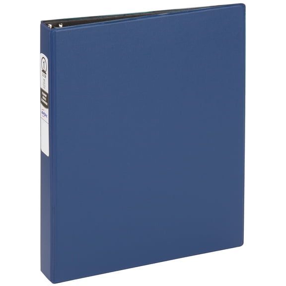 Avery Standard Binder, 1" Round Rings, Blue Binder (03300)