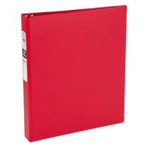 Avery Economy 3 Ring Binder, 1" Round Rings, 1 Red Binder (03310)