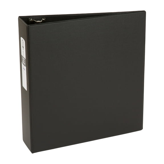 Avery Standard Binder, 3" Round Rings, Black Binder (03602)