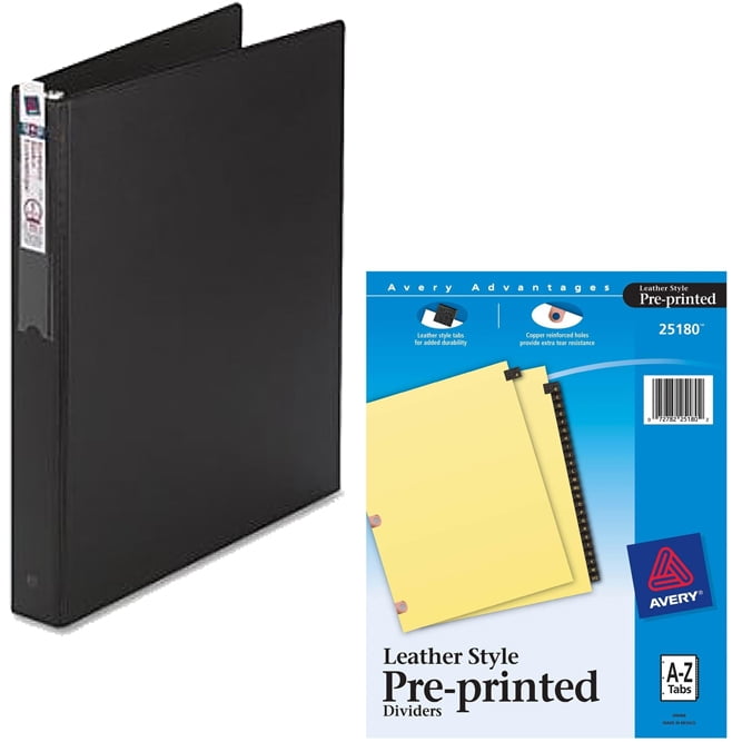 Avery Economy Ref. Ring Binders with Label Holders and Avery AZ Copper
