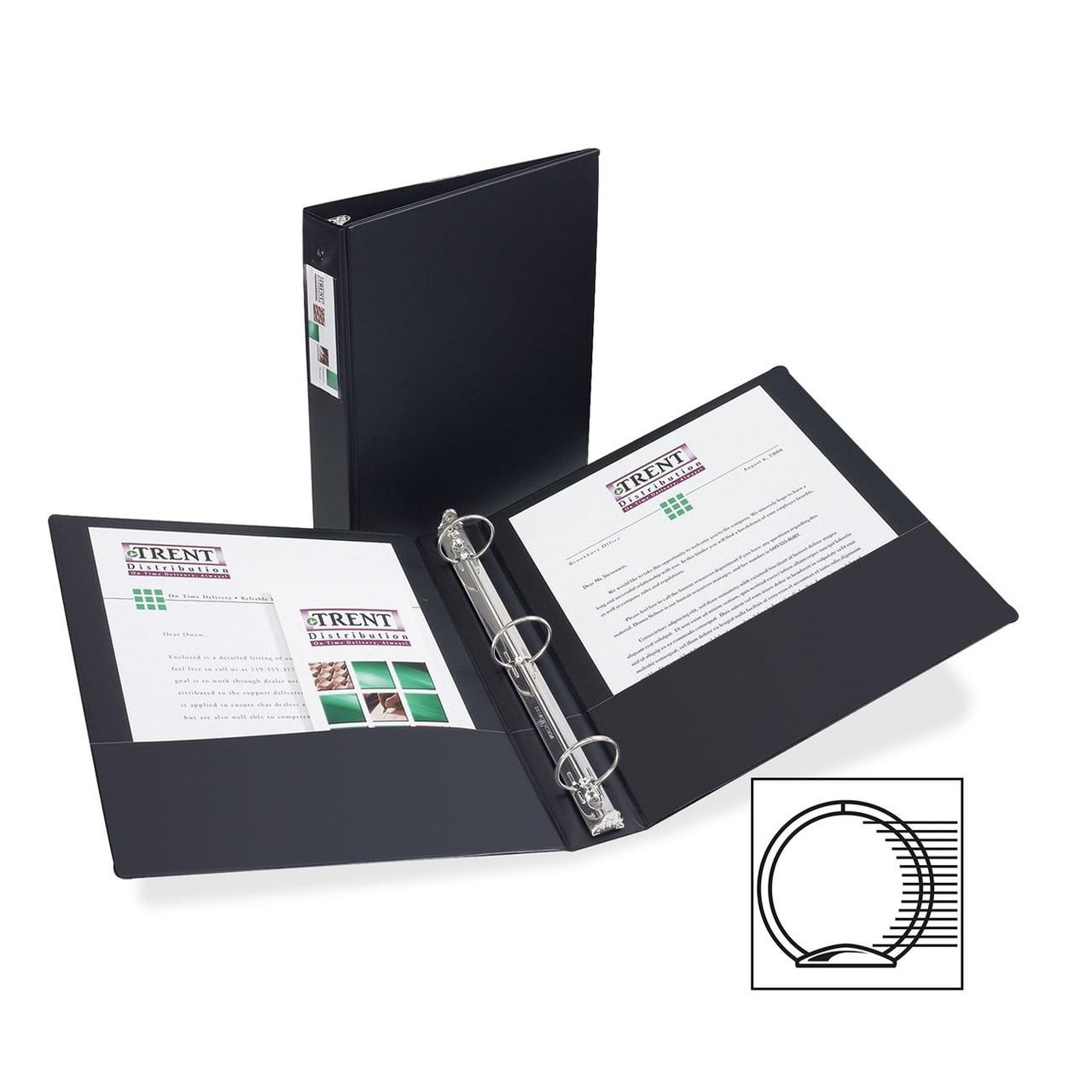 Avery Economy Reference Ring Binders With Label Holder Letter 8.50" X 11" 275 Sheet