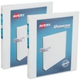 thumbnail image 1 of Avery Economy Showcase View 3 Ring Binder, 1/2 inch Round Rings, 2 White Binders (01673), 1 of 7