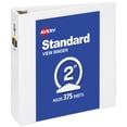 thumbnail image 1 of Avery® Standard View Binder, 2" Round Rings, White Binder (05731), 1 of 9