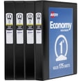 thumbnail image 1 of Avery Economy View 3 Ring Binders, 1" Round Rings, 4 Black Binders, 1 of 8