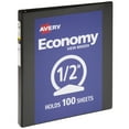 thumbnail image 1 of Avery Economy View Binder, 1/2" Round Rings, 100-Sheet Capacity, Black (05705), 1 of 8