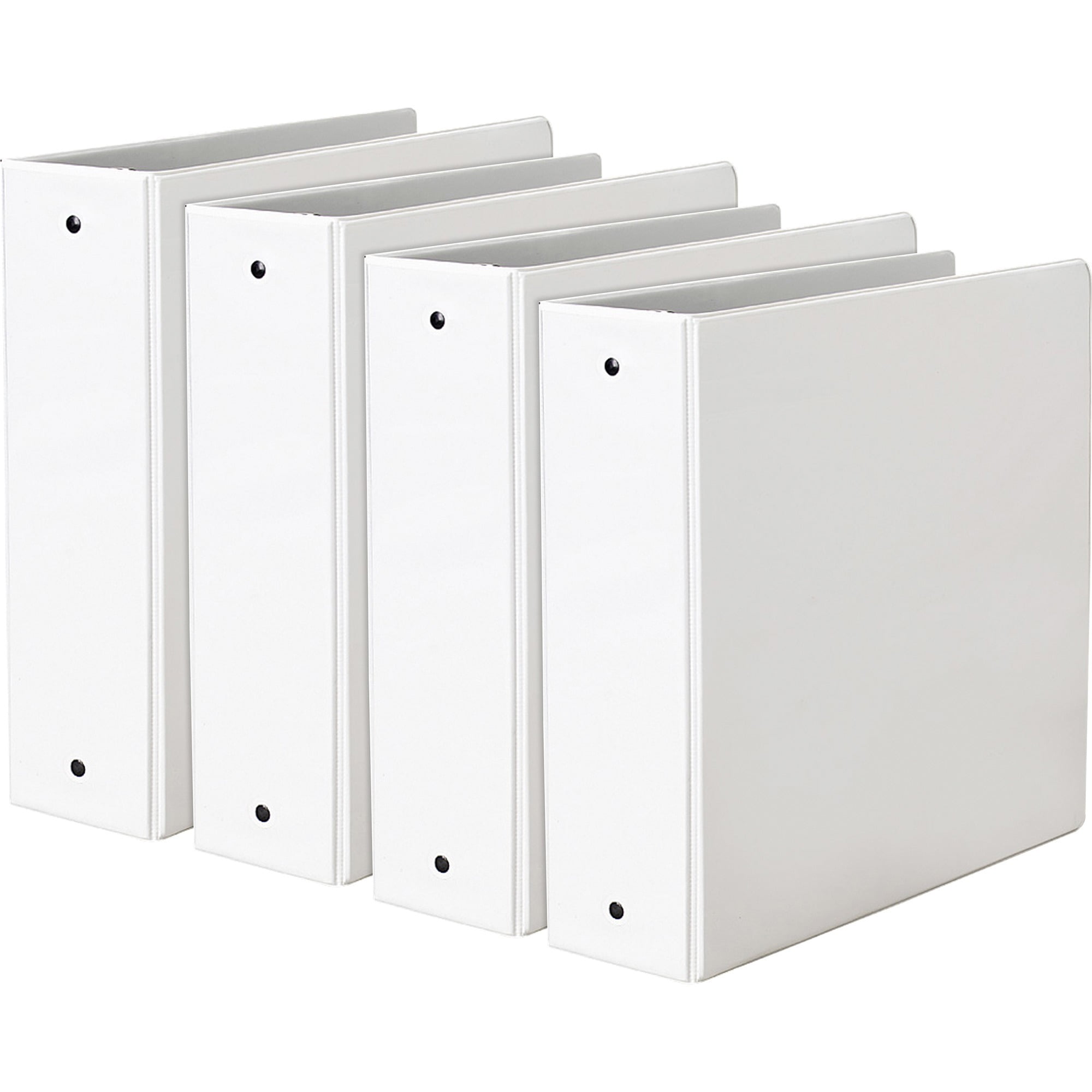 Avery® Economy View Binder - 3" Binder Capacity - Letter - 8 1/2" X 11" Sheet Size - 460 Sheet Capacity - 3 X Round Ring Fastener(s) - 2 Internal Pocket(s) - Vinyl - White - 1.79 Lb - Gap-free