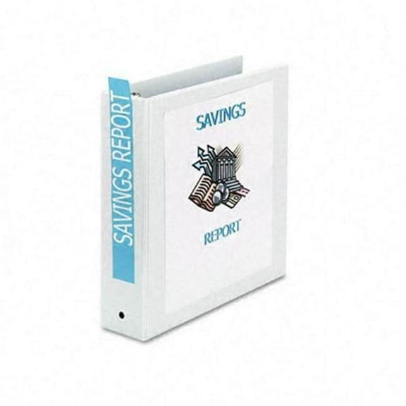 Avery  Economy Vinyl Round Ring View Binder- 2'' Capacity- White