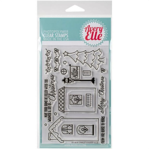 Avery Elle Clear Stamp Set 4"x6"-chalet